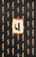 J: Letter Cute Sloth Animal Monogrammed 2020 Weekly Planner - January 2020 - December 2020 (8.5"x11")