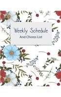 Weekly Schedule And Chores List