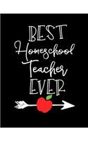 Best Homeschool Teacher Ever: Teacher Birthday Doodle Sketchbook V5