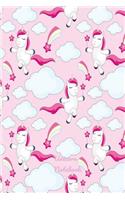 Unicorn Notebook: Super Cute Notebook Doodles Unicorn Stuff for Girls Unicorn Journal for School Unicorn Composition Notebook 110 Pages of Lined Paper for Writing and