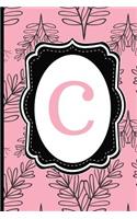 C: Pink & Black Monogram Journal