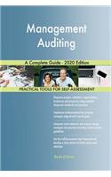 Management Auditing A Complete Guide - 2020 Edition