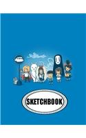 Sketchbook: Howl's: 120 Pages of 8.5" X 11" Blank Paper for Drawing, Doodling or Sketching (Sketchbooks)
