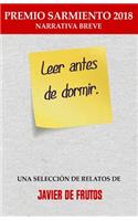 Leer antes de dormir