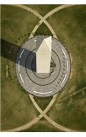 Washington Monument Aerial View: (Notebook, Diary, Blank Book)