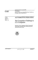 Automotive Industry: The Competitive Challenge to U.S. Companies