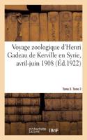 Voyage Zoologique d'Henri Gadeau de Kerville En Syrie, Avril-Juin 1908