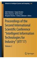 Proceedings of the Second International Scientific Conference “Intelligent Information Technologies for Industry” (IITI’17)