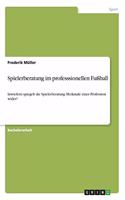 Spielerberatung im professsionellen Fußball