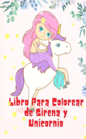 Libro Para Colorear de Sirena y Unicornio