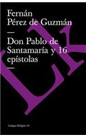 Don Pablo de Santamaría y 16 epístolas
