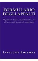Formulario Degli Appalti: 71 Formule Legali, Indispensabili Per Gli Avvocati, Pronte Da Compilare