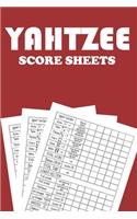 Yahtzee Score Pads: 120 Pages Dice Board Game YAHTZEE SCORE SHEETS Yahtzee Score Cards Yahtzee score book