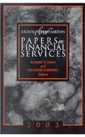 Brookings-Wharton Papers on Financial Services