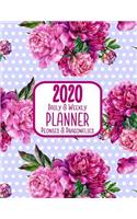 2020 Daily & Weekly Planner Peonies & Dragonflies