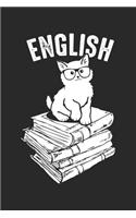English: Katzenbuchliebhaber Notizbuch liniert DIN A5 - 120 Seiten für Notizen, Zeichnungen, Formeln - Organizer Schreibheft Planer Tagebuch