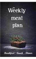 Weekly Meal Plan: 30 Week Food Planner, Shopping List, Blank List For New Recipe