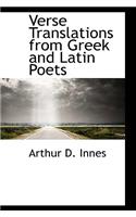 Verse Translations from Greek and Latin Poets