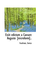 Exiit Edictum a Caesare Augusto [Microform]..: (English)