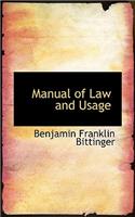 Manual of Law and Usage