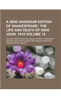 A New Variorum Edition of Shakespeare Volume 19