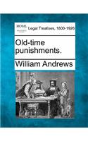 Old-Time Punishments.