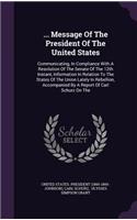 ... Message of the President of the United States