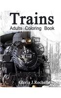 Trains Adults Coloring Book