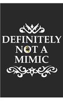 Definitely not a Mimic: Fantasy Graph Paper Notebook - Journal for Tabletop Roleplaying - 6x9 120 pages