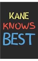 Kane Knows Best: Lined Journal, 120 Pages, 6 x 9, Kane Personalized Name Notebook Gift Idea, Black Matte Finish (Kane Knows Best Journal)