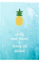 Weekly Meal Planner and Grocery List Notebook