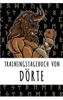 Trainingstagebuch von Dörte: Personalisierter Tagesplaner für dein Fitness- und Krafttraining im Fitnessstudio oder Zuhause