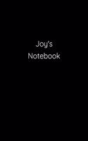 Joy's Notebook: Notebook / Journal / Diary - 6 x 9 inches (15,24 x 22,86 cm), 150 pages.