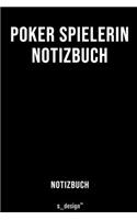 Notizbuch für Poker Spielerin: Originelle Geschenk-Idee [120 Seiten liniertes blanko Papier]