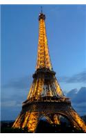 Eiffel Tower in Lights (A Joy Notes Notebook): Journal, Diary, Notebook, Notepad, Organizer - Lined Paper, 120 Pages, 6 x 9 inches in Size