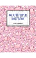Graph Paper Notebook 1/2 Inch Squares