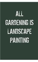 All Gardening is Landscape Painting