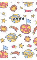 Notebook: Space Notebook for Boys Kids Journal College Ruled Lined (6 x 9) Small Composition Book for Writing Diary Softback Cover Gifts for Space Lovers Nerd(Kids Journals)