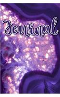 Purple Agate Chrystal Bullet Journal Notebook 120 pages