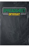 Spreadsheet Enthusiast: Chalkboard, Yellow & Green Design, Blank College Ruled Line Paper Journal Notebook for Accountants and Their Families. (Bookkeeping and Tax Season 6
