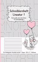 Schreiblernheft Lineatur 1