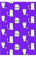 Journal Notebook For Cat Lovers Sketchy Cats Pattern 4: 110 Page Lined and Numbered Journal With Index Pages In Portable 6 x 9 Size, Perfect For Writing, Taking Notes, List Making, Journaling and Doodling(9 Wordworthy Series Lined)