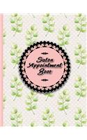 Salon Appointment Book: 6 Columns Appointment Book, Appointment Reminder Notepad, Daily Appointment Organizer, Hydrangea Flower Cover