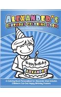 Alexander's Birthday Coloring Book Kids Personalized Books
