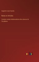 Notes et Articles