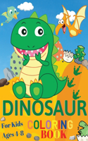 Dinosaur Coloring Book For Kids Ages 4-8
