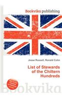 List of Stewards of the Chiltern Hundreds