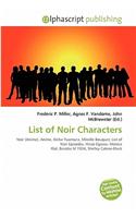 List of Noir Characters: (English)