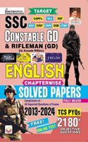 SSC Constable GD Chapterwise English language Solved Papers 2013 To 2024 TCS PYQs (English Medium)(5097)