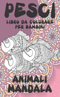 Libro da colorare per bambini - Mandala - Animali - Pesci